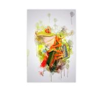 Ouyniei Red Eyed Tree Frog Animal Art Poster Canvas Poster Bedroom Decor Landscape Office Room Decor Gift 12x18inch(30x45cm)