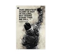 Ouyniei Rocky Balboa Movie Quote Poster Canvas Poster Bedroom Decor Landscape Office Room Decor Gift 12x18inch(30x45cm)