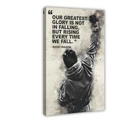Ouyniei Rocky Balboa Movie Quote Poster Canvas Poster Bedroom Decor Landscape Office Room Decor Gift 16x24inch(40x60cm)