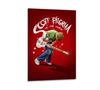 Ouyniei Scott Pilgrim VsWall Art Home Decor Vintage Poster Retro Aesthetic Print Perfect for Living Room Bedroom Office Home StudioFrame-style08x12inch(20x30cm)