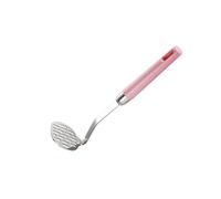 OUYNIEI Steel Potato Masher - Manual Potato Presser for Smooth Mashed Potatoes and Pumpkin Puree(Pink)