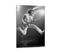 Ouyniei Van HalenWall Art Home Decor Vintage Poster Retro Aesthetic Print Perfect for Living Room Bedroom Office Home StudioFrame-style20x30inch(50x75cm)