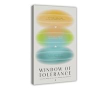 Ouyniei Window of Tolerance Psychological Therapy Room Decor Canvas Poster Bedroom Decor Landscape Office Room Decor Gift 20x30inch(50x75cm)