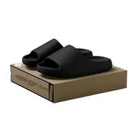 Ouyniei Women's EVA Soft Thick Soled Summer Slippers & Men's Style Slides Beach Sandals(Black,10UK)