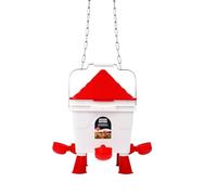 OUYOLAD Chicken Feeder and Waterer Set, Chicken Feeders No Waste and Poultry Waterers, up to 20 Chicks/12 Adult Chickens