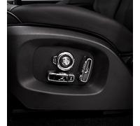 OuyOo 8 Pcs Car Seat Side Adjustment Button Cover Trim Parts ABS Car Styling for Land Rover Defender 90 110 2020-2022 Auto Accessories