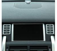 OuyOo ABS Car Styling Multifunction Button Decorative Frame Sticker for Land Rover Discovery Sport 2015-2019 Car Interior Accessories