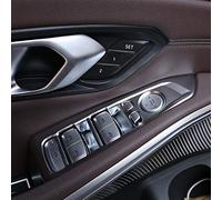 OuyOo For BMW 3 Series G20 G28 2019-2020 Left Hand Drive ABS Chrome Car Window Lift Button Frame Trim Car Accessories interior 4 pcs