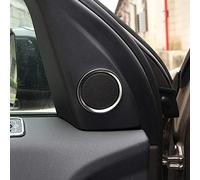 OuyOo For Land Rover Discovery Sport L550 2020 Car Styling ABS chrome Treble Door Speaker Cover Ring Trim Interior Accessories