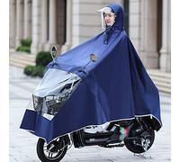 oUyOo Mobility Scooter Cover, Large Rain Cape Coat, Mobility Scooter Motorcycle Raincoat Rain Cover Poncho Rainwear with Visor,Blue