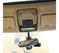 OuyOo Real Carbon Fiber Car Front Row Reading Lamp Frame Trim Sticker For BMW X5 E70 X6 E71 2008-2013 Accessories