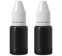 OUYOOLE Name Stamp Ink，2 Pcs 5ML Refill Ink，Great for Clothes Name Stamp (Black)