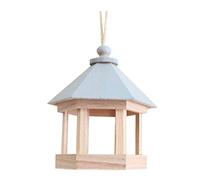 OUYUE Bird Feeding Station Wooden Birdhouse Hanging Wild Bird Feeder For Wild Birds Garden Outdoors Indoors Garden Bird Feeder
