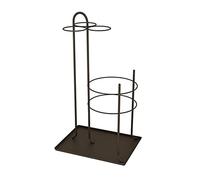 OUYUE Office Umbrella Stand Organizer Metal Umbrella Stand Home Office Holder Decoration Rack Holds Umbrellas Canes Walking Sticks for the Front Door(C-Brown)