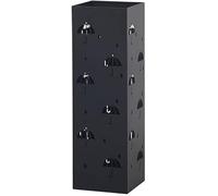OUYUE Office Umbrella Stand Organizer Wrought Iron Umbrella Stand Creative Hollow Shape Storage Rack Hotel Villa Lobby Bucket for the Front Door(C-black)