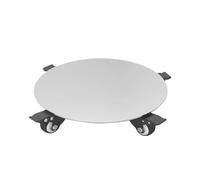 OUYUE Plant Pot Caddy Stainless Steel Plant Cart With Wheels And Movable Bracket Suitable For Indoor And Outdoor Indoor Outdoor Garden Tool(30cm)
