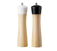OUYUE Wooden Pepper Spice Bottle Refillable Manual Grinder Ceramic Grinding Core