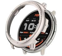 OUZAN Compatible with Amazfit Active 2 Protective Case Cover, Enclosure PC Hard Case, Snug Fit Protective Skin, Scratch-Resistant, Easy Access to Charger(Starlight)