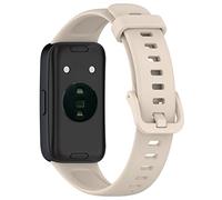 OUZAN Compatible with Huawei Band 10/9/8 TPU Strap, Soft Durable Replacement Wrist Watch Band, Adjustable Sport Wristband for Men Women(Ivory White)