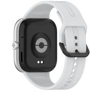 OUZAN Compatible with Redmi Watch 6/5/4 Silicone Strap, Soft Durable Replacement Wrist Watch Strap Compatible with Xiaomi MI Band 9/8 Pro, Adjustable Sport Wristband for Men Women(Grey)