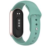 OUZAN Compatible with Xiaomi Mi Band 10/9/8 Silicone Strap, Soft Durable Replacement Watch Band, Adjustable Sport Wristband for Men Women(Black)