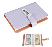 OUZHOU Budget Planner German, Savings Book for Money with Combination Lock, A6 100 Envelope Challenge Binder, Password Saving Challenge Budget Planner, Money Saving Folder, Simple Playful Savings Book