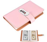 OUZHOU Budget Planner German, Savings Book for Money with Combination Lock, A6 100 Envelope Challenge Binder, Password Saving Challenge Budget Planner, Money Saving Folder, Simple Playful Savings Book