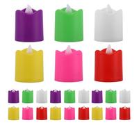 OUZHOU LED Candles, 24pcs Flameless Tealight Candles - Battery Operated, Lasts 120 Hours. Perfect for Parties, Weddings, Halloween & Christmas Decoration