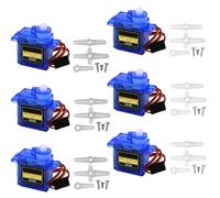 OUZHOU SG90 Servo Motor, 6PCS Metal Geared Motor Kit for ALL kind RC Toys, RC Drone/Car/Airplane/Helicopter/Vehicles/Flugzeug/Robots/Compatible with Arduino Projects and Raspberry Pi