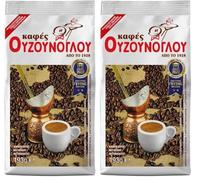 Ouzounoglou Traditional Greek Coffee - 200g | Authentic Ground Coffee from Greece | Superior Taste Award Winner | Artisan Roasted for Rich Aroma & Flavor (Pack of 2)
