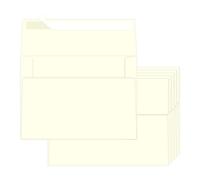 Ouzoustate A2 Cream Envelopes 100 Pack 4.375x5.75 Invitation Envelopes Self Seal for Wedding Birthday Party Baby Shower Thank You Notes, Greeting Cards (cream)