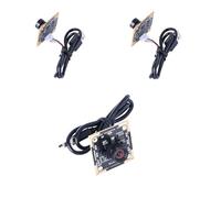 OV9732 USB HD Webcam 1MP 100° FOV, Plug & Play UVC Camera for Face Recognition/QR Code, Win/MAC/Linux/Android Compatible, Manual Focus, No Driver Needed with 3m Cable (3PCS)