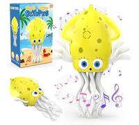 Ovaasy - Electric Baby Toy with LED Light and Music, Squid Dancing Toys for Boys and Girls Age 3-5 4-5 Automatic Obstacle Avoidance Birthday for Boys Girls