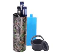 OVAKIA Insulin Cooler Travel Case, Medical EpiPen Carry Case Box Keep 2-8 Degrees for Insulin Pens with Biogel Ice Pack (Leaf)