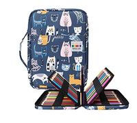 OVAKIA Large Capacity Pencil Case Portable Organizer Bag for Drawing Pencil