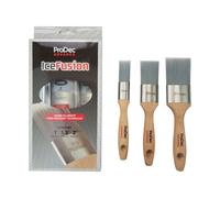 (Oval (3 Pack 1", 1.5" & 2")) PRODEC Advance Ice Fusion Paint Brushes Oval Cutting In Woodworker 1", 1.5", 2"
