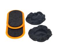 Oval Abdominal Discs - Pair of EVA Felt Fitness Sliders | Portable Accessory for Pilates, Yoga, Muscle Building | Carpet, Hard Floor, Men Women, Gym Home