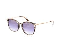 Oval Acetate Sunglasses with Metal Temples- female- Longchamp- Sunglasses- Brown- ONE SIZE- Accessories ONE SIZE