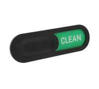 Oval Acrylic Dishwasher Clean Dirty Sign Black Status Indicator