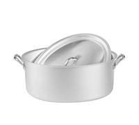 Oval Aluminum Family Casserole with Lid Cm28 Agnelli