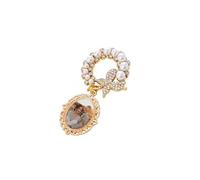 Oval and Round Butterfly Brooch with Glass Protective for Long Time Use Cultural Exchange Gift