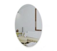 Oval and Square 3D Acrylic Mirror Wall Sticker - Self-, Space-Expanding Home Decor for Bathroom, Bedroom & Dining Room(Oval)