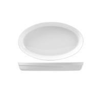 Oval Baking Dish Porcelain Roma White 22 Cm Saturnia