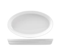 Oval Baking Dish Porcelain Roma White 32 Cm Saturnia