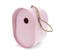 Oval Bamboo Fibre Birdhouse - Pink