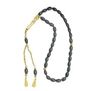 Oval Beads Glass Islamics Beads Tasbih With Gold Tassels For Daily Devotion And Meditation Cultural Event