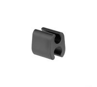 Oval Bicycle Gear Cable Clip for 4mm Shift Wire | Fits 5mm brake cables, locking teeth prevent slip, U-shape design, for durable resin, black finish