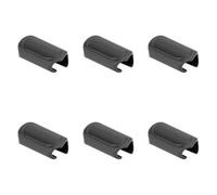 Oval Bicycle Gear Cable Clip for 4mm Shift Wire | Fits 5mm brake cables, locking teeth prevent slip, U-shape design, for durable resin, black finish