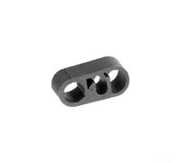Oval Bicycle Gear Cable Clip for 4mm Shift Wire | Fits 5mm brake cables, locking teeth prevent slip, U-shape design, for durable resin, black finish