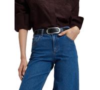 Oval Buckle Women's Belt Lee Noir 75 cm